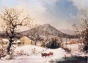 George Henry Durrie Winter in the Country Spain oil painting artist